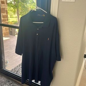 Raulph Lauren polo shirt, blue 4XLT